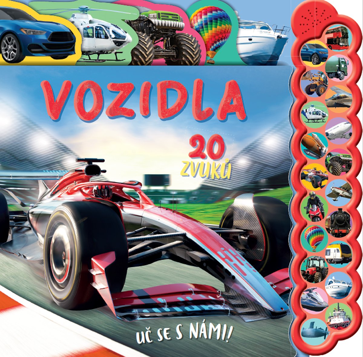 Vozidla 20 zvuků - Uč se s námi!