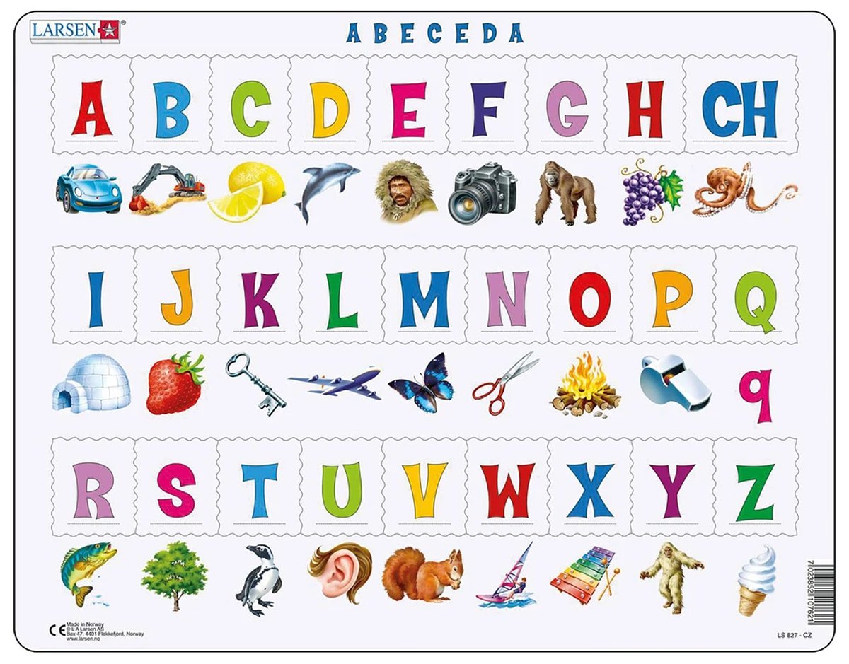 Puzzle Abeceda ABC