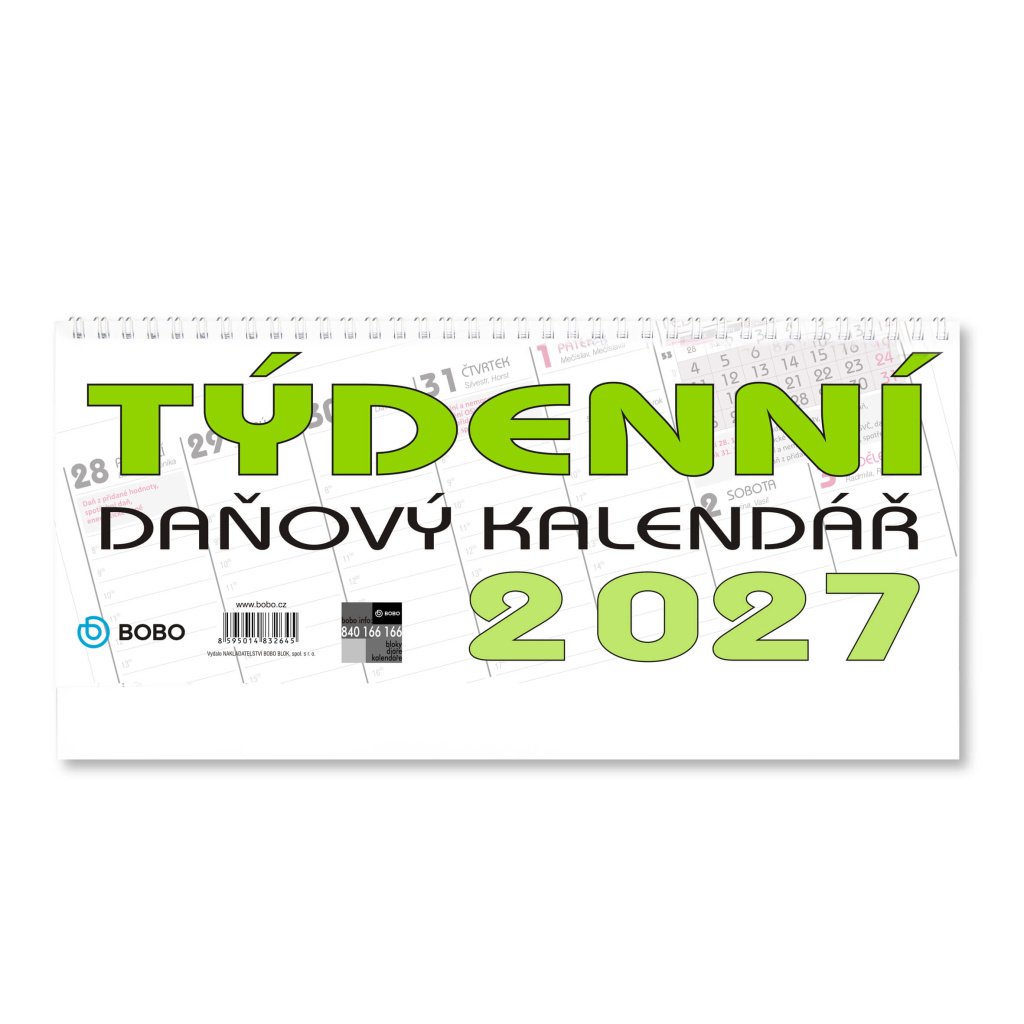 Stolní daňový kalendář 2027