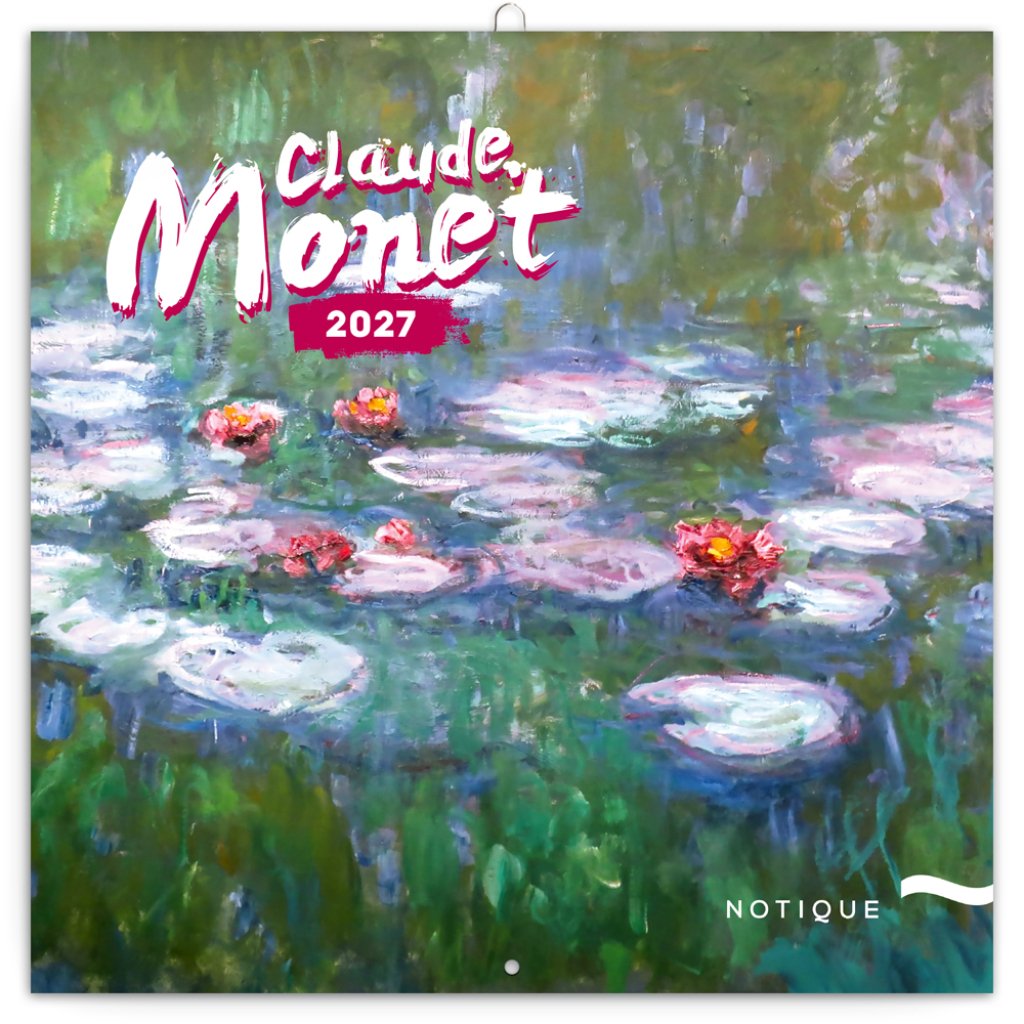 Kalendář 2027 poznámkový: Claude Monet 2027, 30 x 30 cm