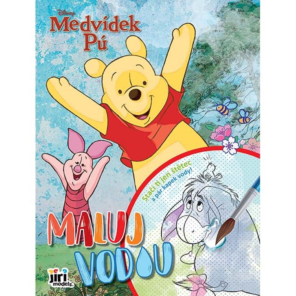 Medvídek Pú - Maluj vodou A4