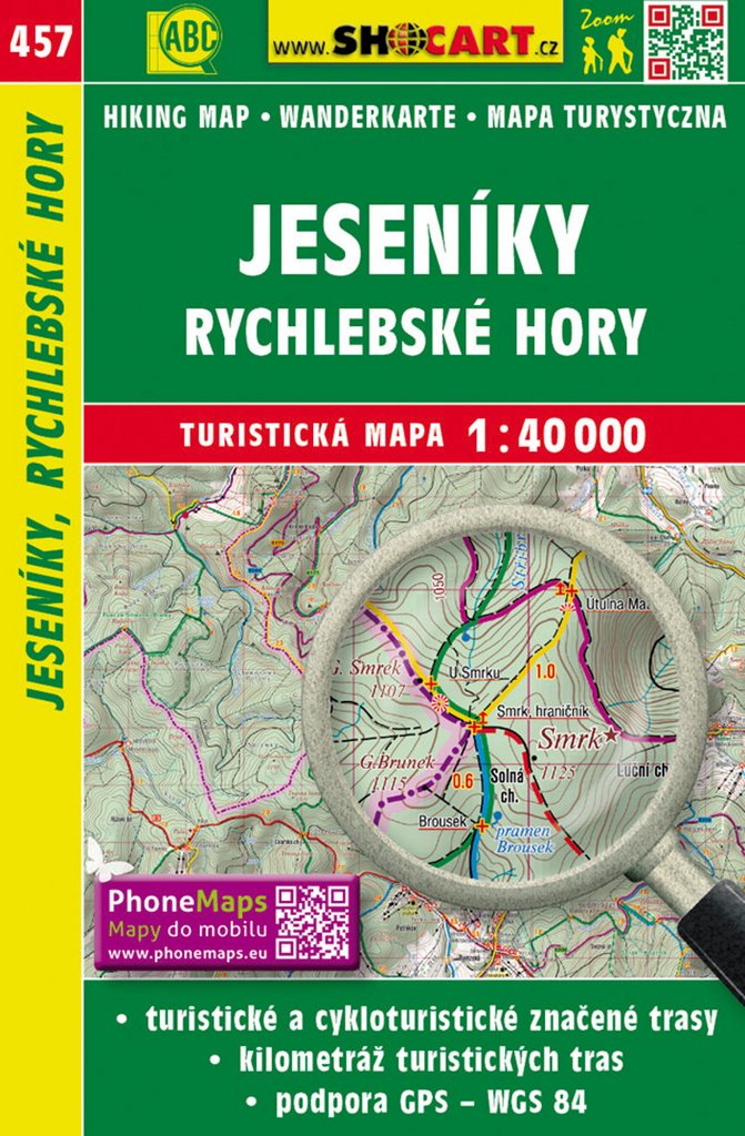 SC 457 Jeseníky, Rychlebské hory 1:40 000