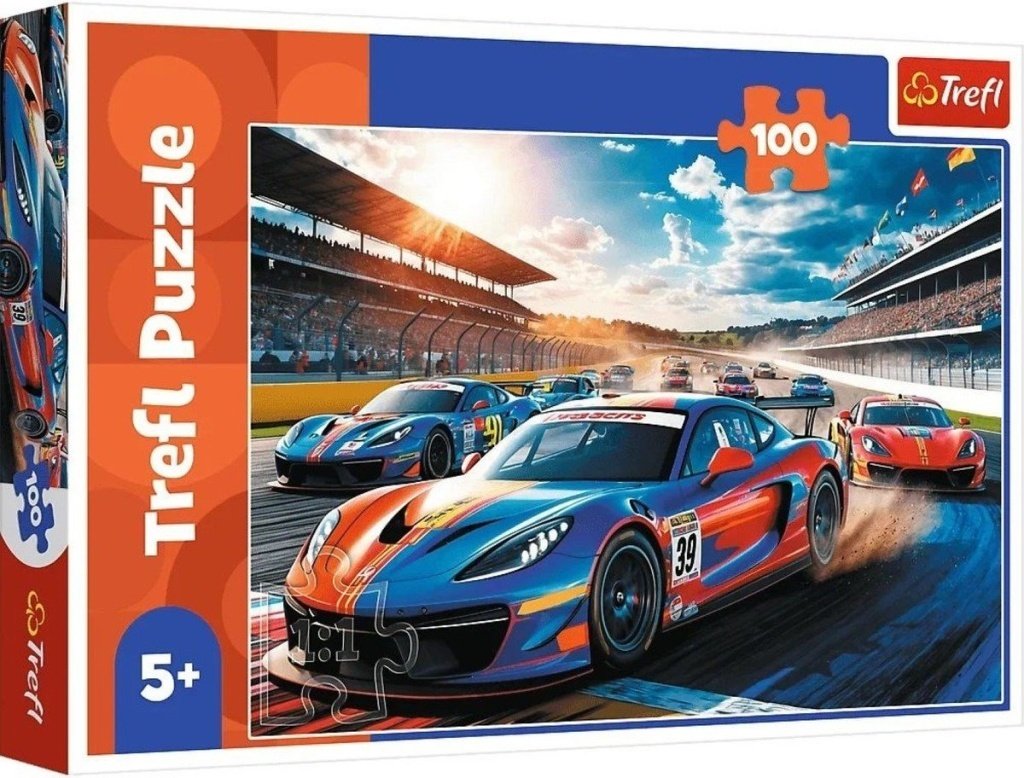 Puzzle Závodní auto 100 dílků