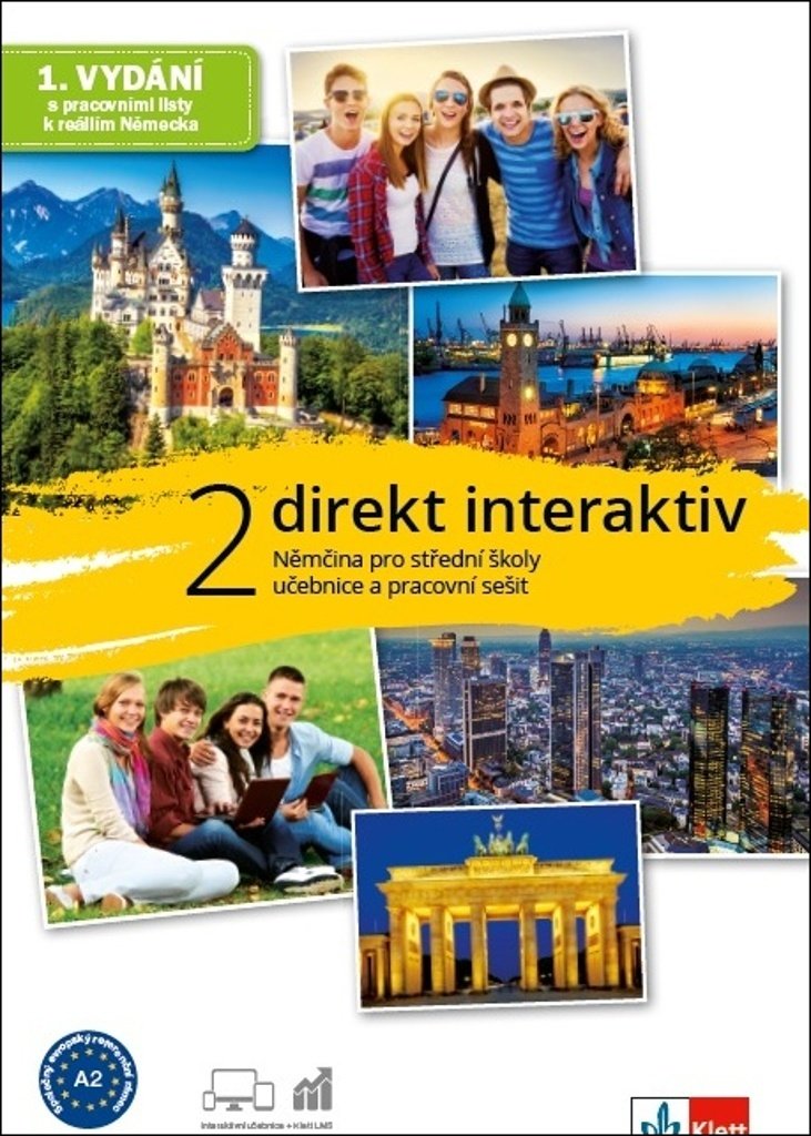 Direkt interaktiv 2 (A2) – učebnice s prac. sešitem + MP3/Videa ke stažení + žák. licence