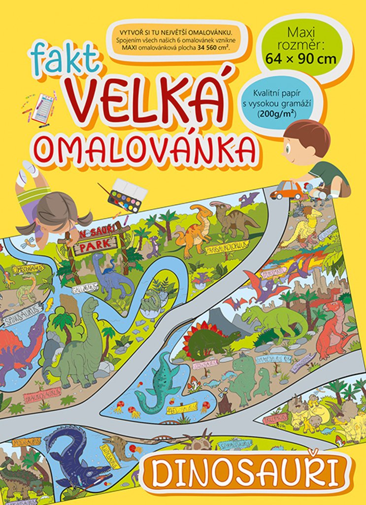 Fakt velká omalovánka - Dinosauři