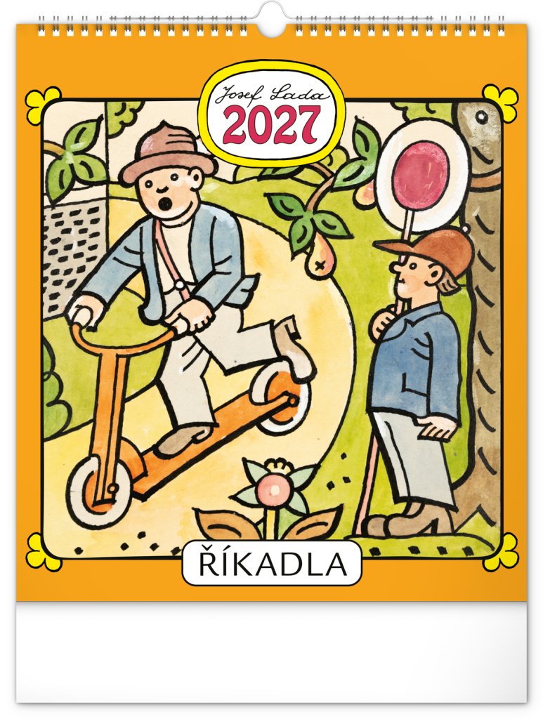 Kalendář 2027 nástěnný: Josef Lada – Říkadla, 30 x 34 cm