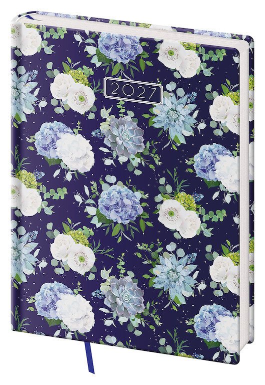 Diář 2027 týdenní B6 Vario Lyra - Floral