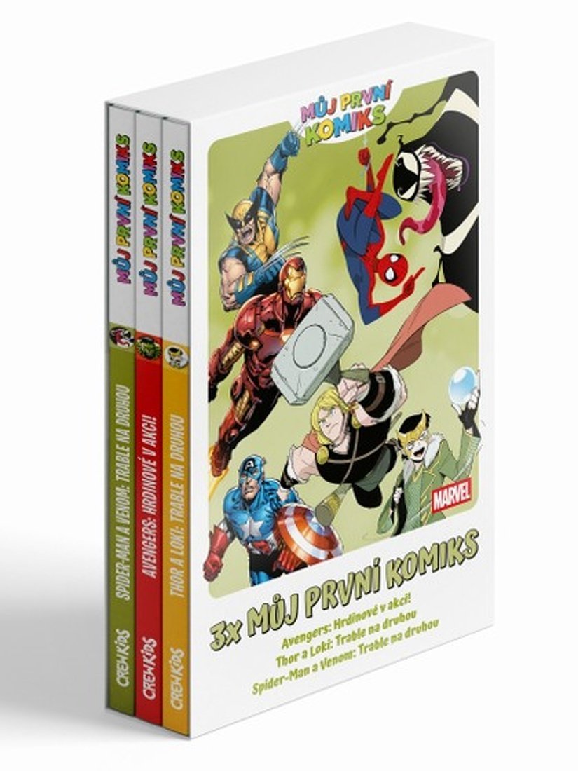 3x Můj první komiks (Thor a Loki, Spider-man a Venom, Avengers)