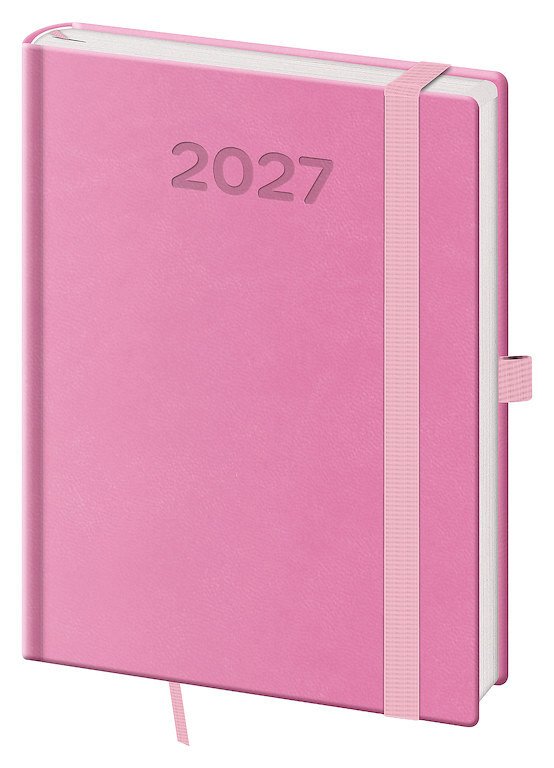 Diář 2027 denní B6 Print Pop - růžová