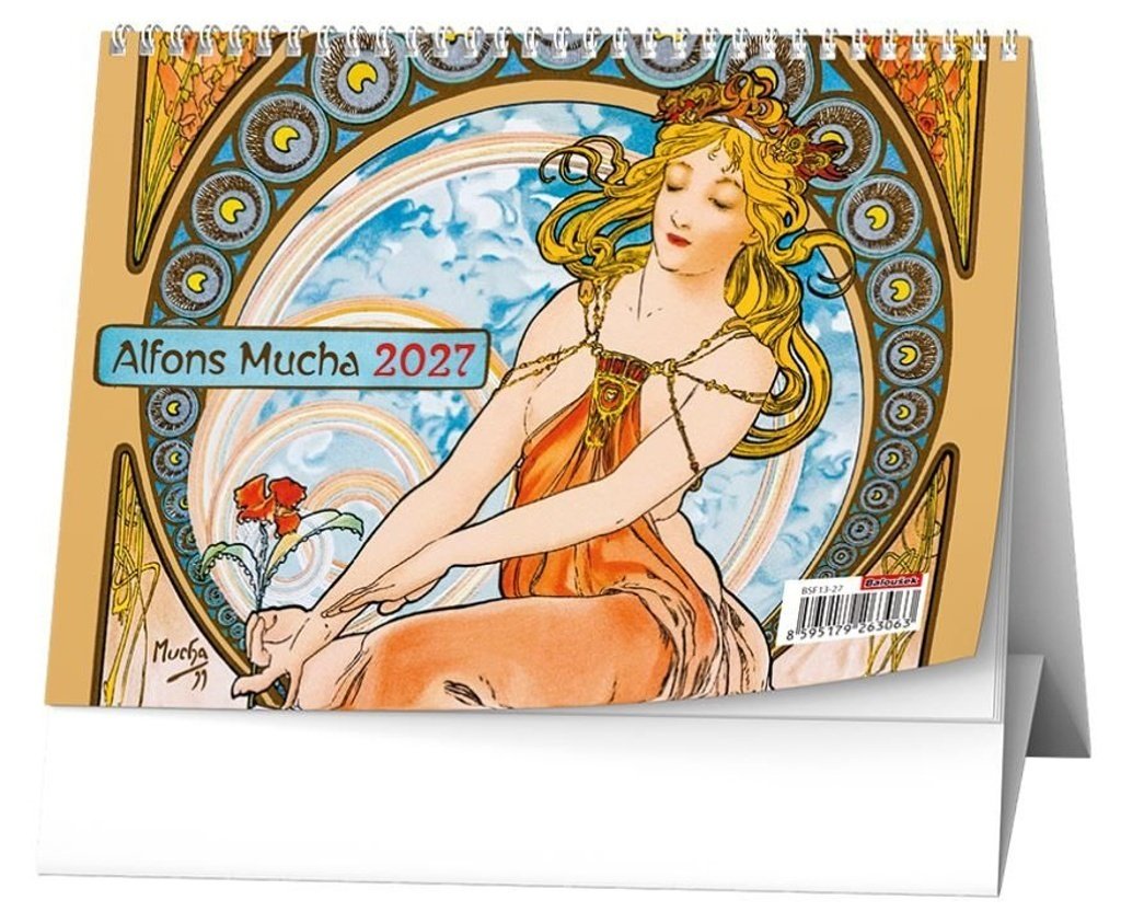 Stolní kalendář Alfons Mucha 2027