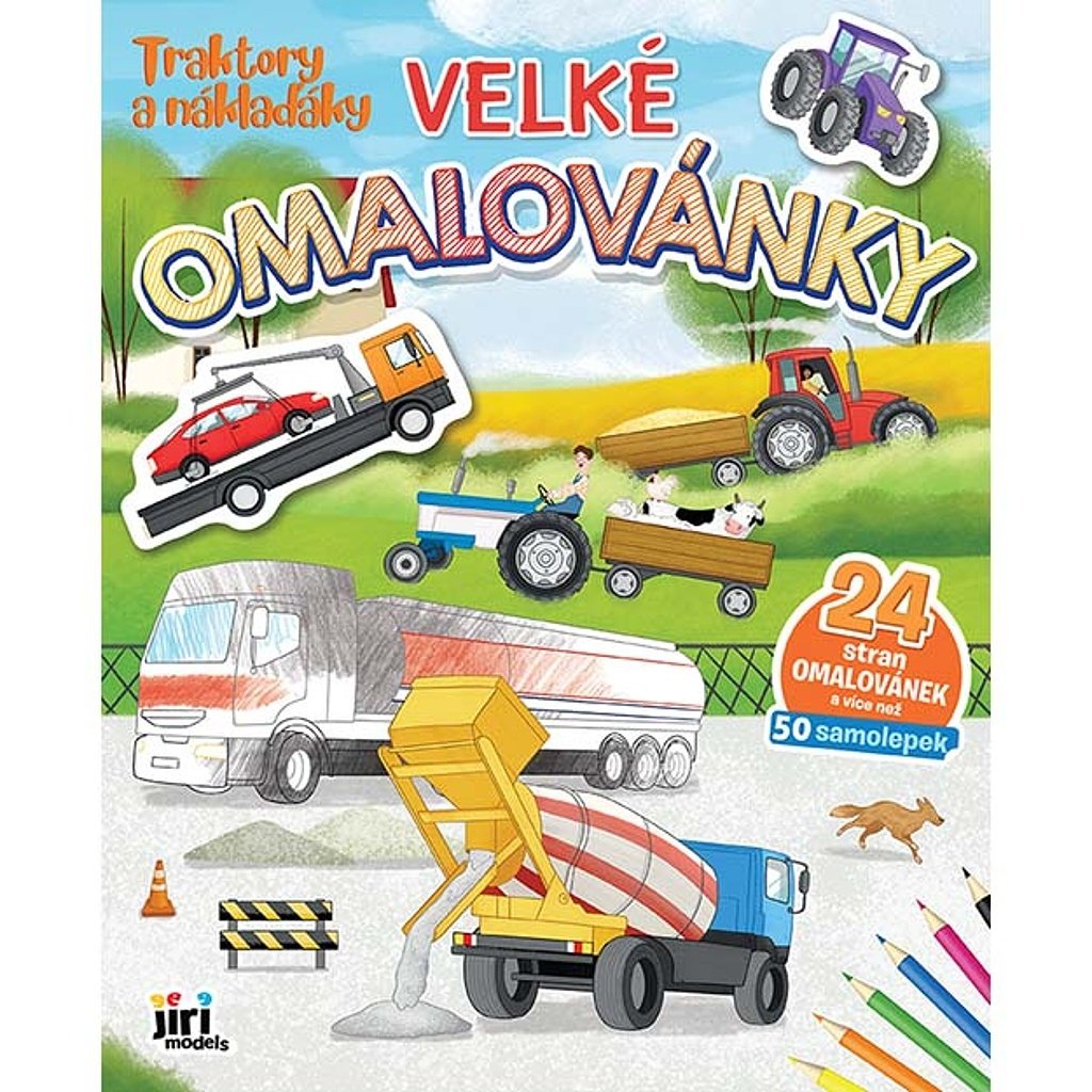Traktory a náklaďáky - Velké omalovánky