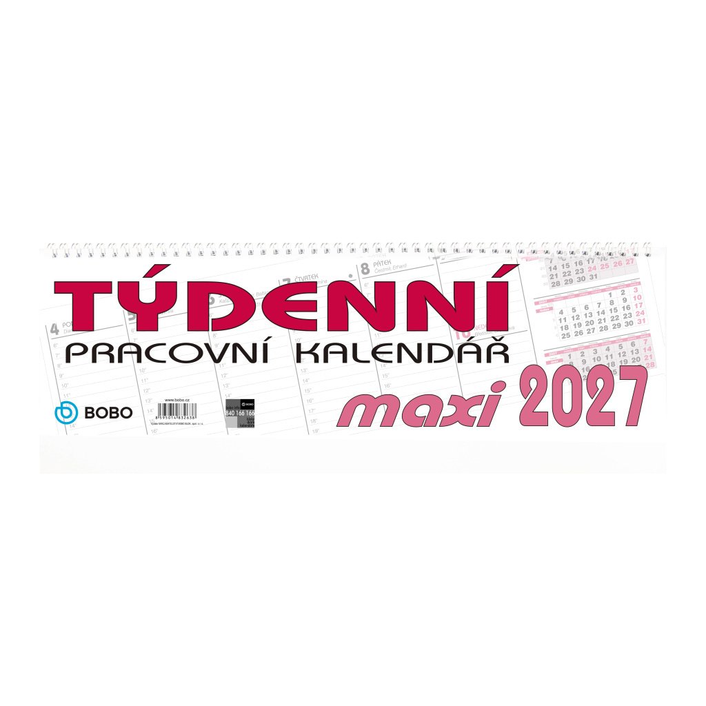 Stolní pracovní kalendář 2027 MAXI