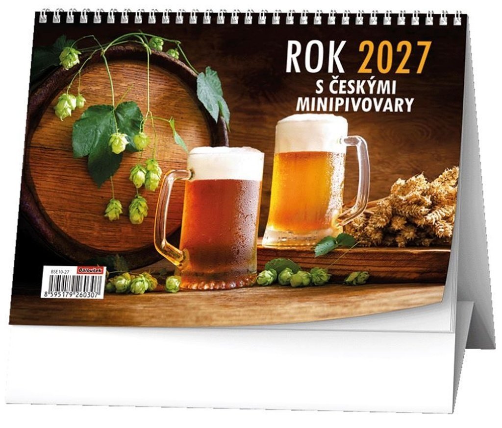 Stolní kalendář Rok 2027 s českými minipivovary
