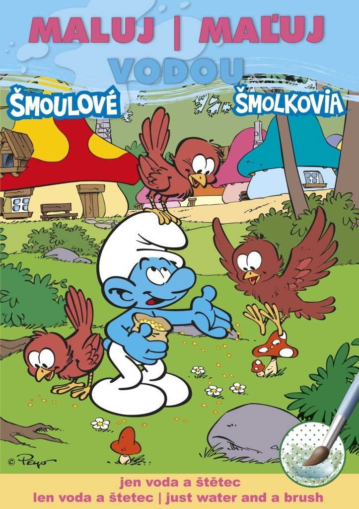 Šmoulové 1 - Maluj vodou A5