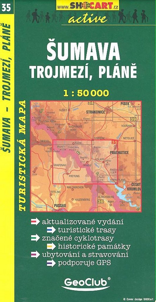 SC 035 Šumava Trojmezí, Pláně 1:50 000