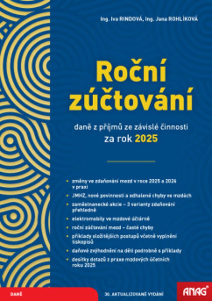 Roční zúčtování daně z příjmů ze závislé činnosti za rok 2025
