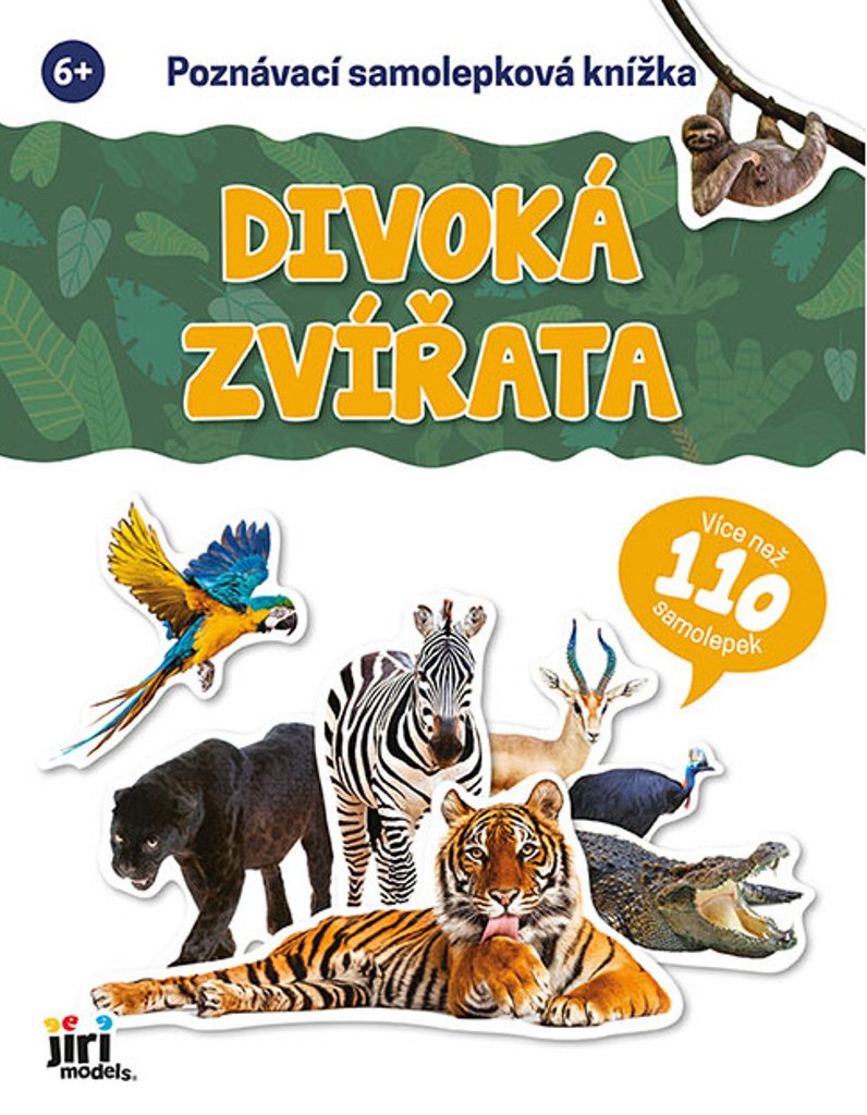 Poznávací samolepková knížka Divoká zvířata