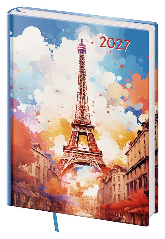 Diář 2027 denní B6 Vario Lyra - Paris