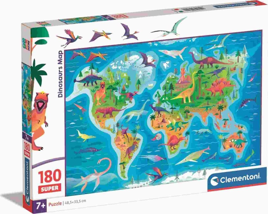 Puzzle Dinosauří mapa 180 dílků