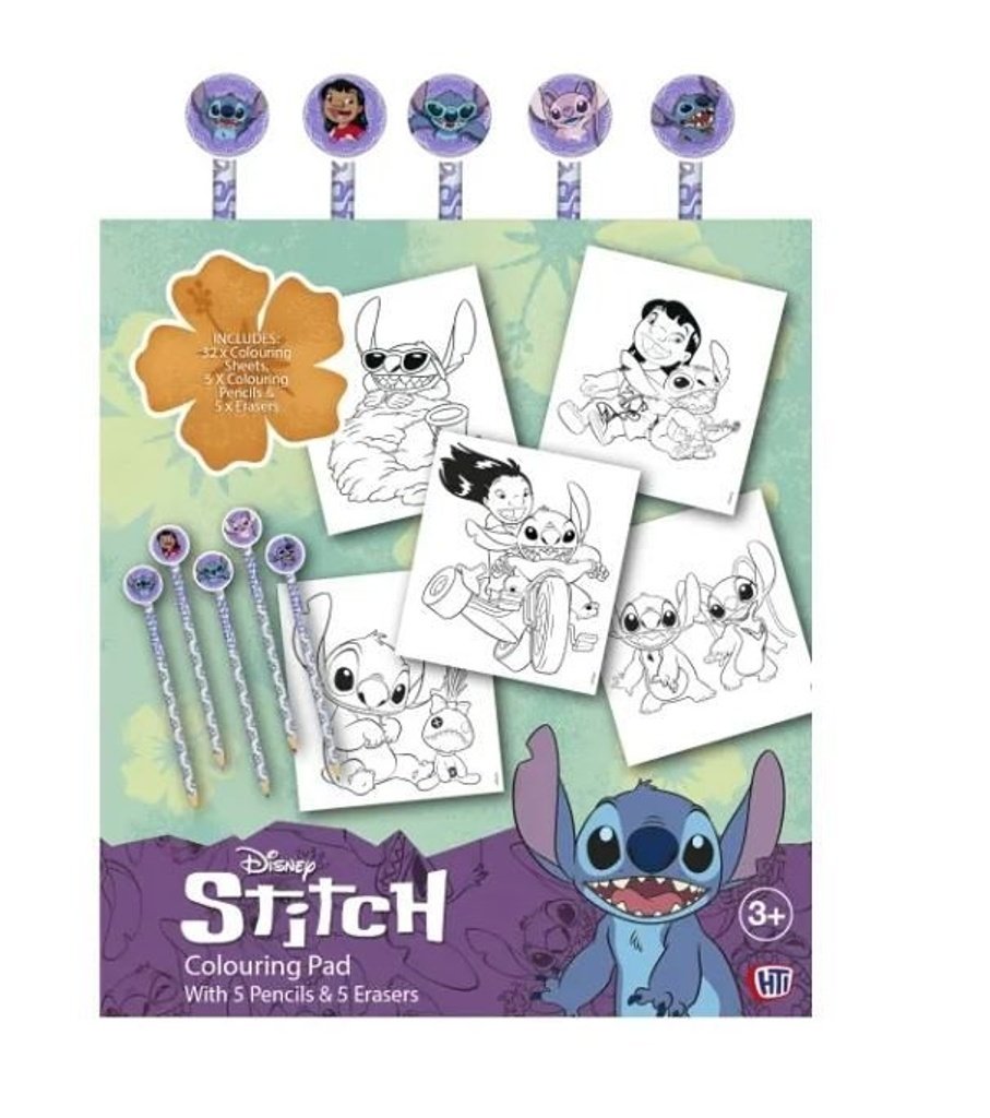 Stitch Omalovánky s pastelkami