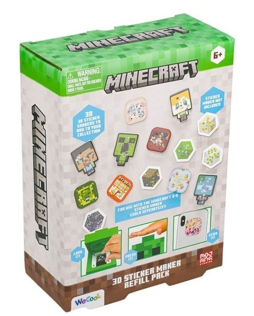 Minecraft 3D Sada na výrobu samolepek - Náhradní set