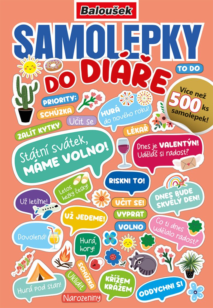 Samolepkový sešit - A5 - Samolepky do diáře