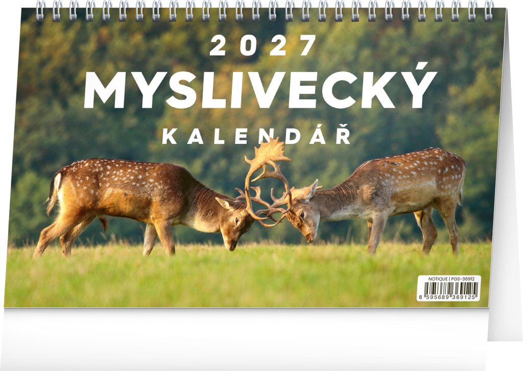 Kalendář 2027 stolní: Myslivecký, 23,1 x 14,5 cm