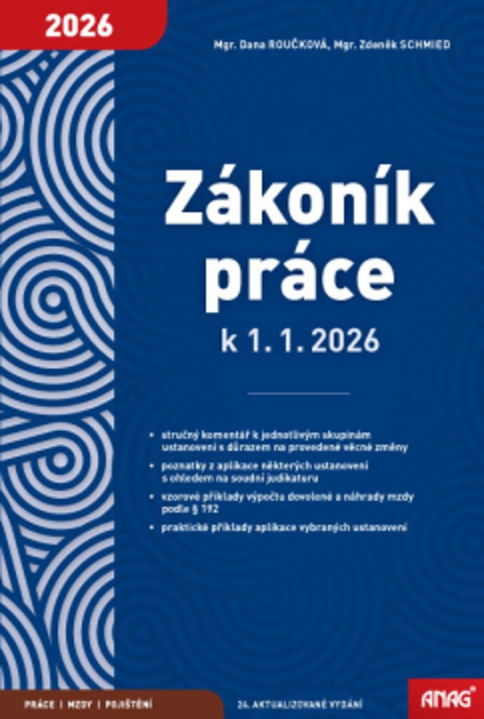 Zákoník práce k 1. 1. 2026 - sešit