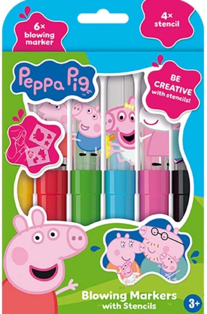 Prasátko Peppa - Foukací fixy