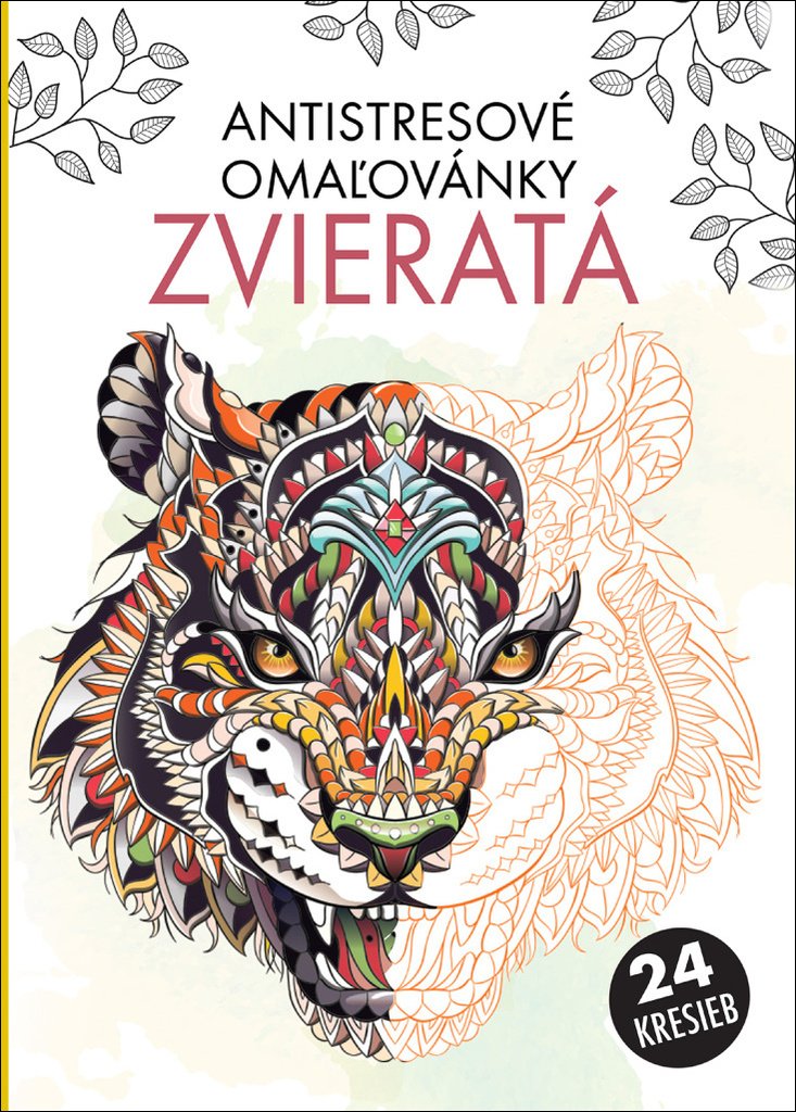 Antistresové omaľovánky zvieratá (slovensky)
