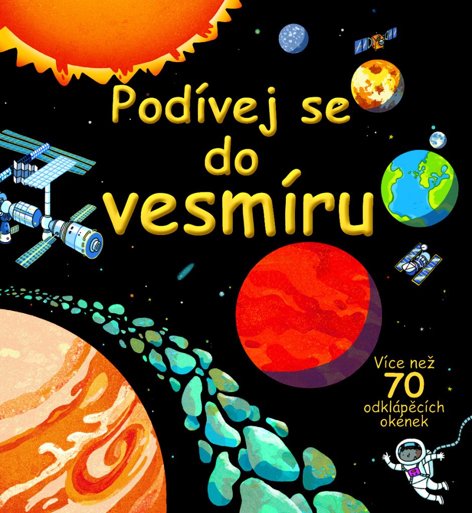 Podívej se do vesmíru - více než 70 odklápěcích okének