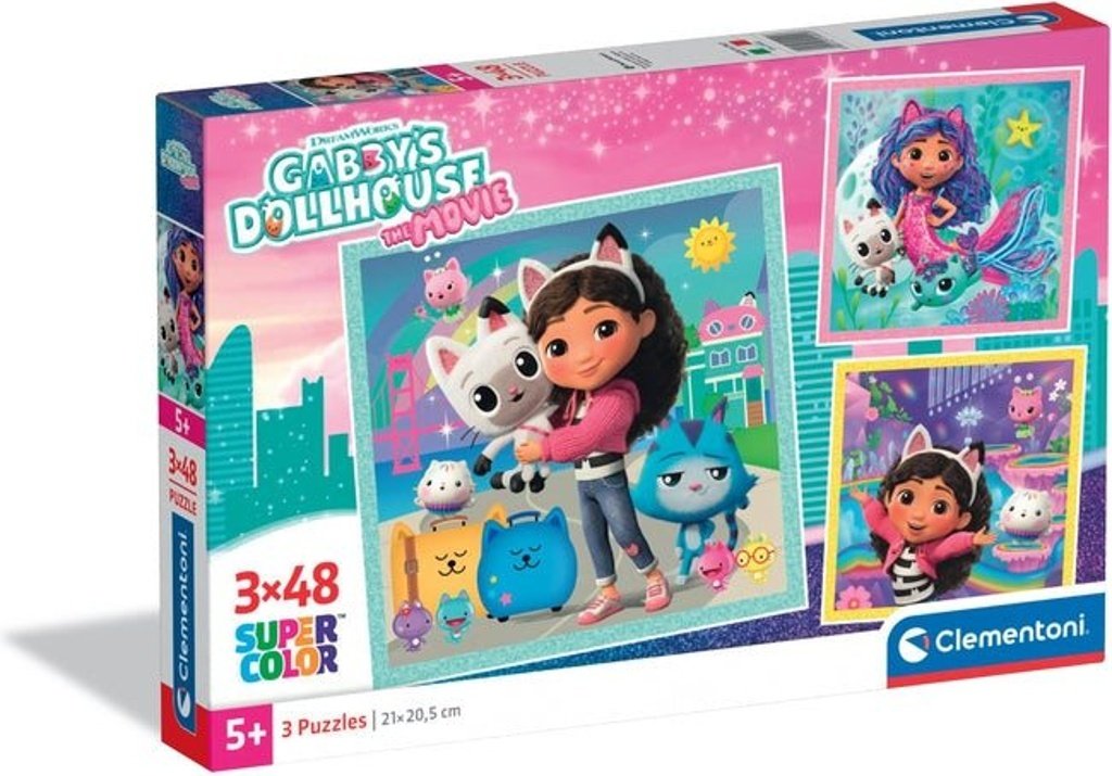 Puzzle Gábinin kouzelný domek 3x48 dílků