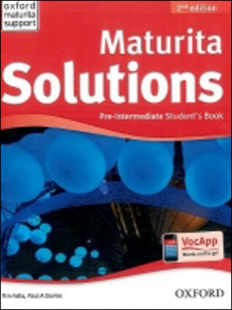 Maturita Solutions Pre-Intermediate Student's Book 2nd (CZEch Edition)