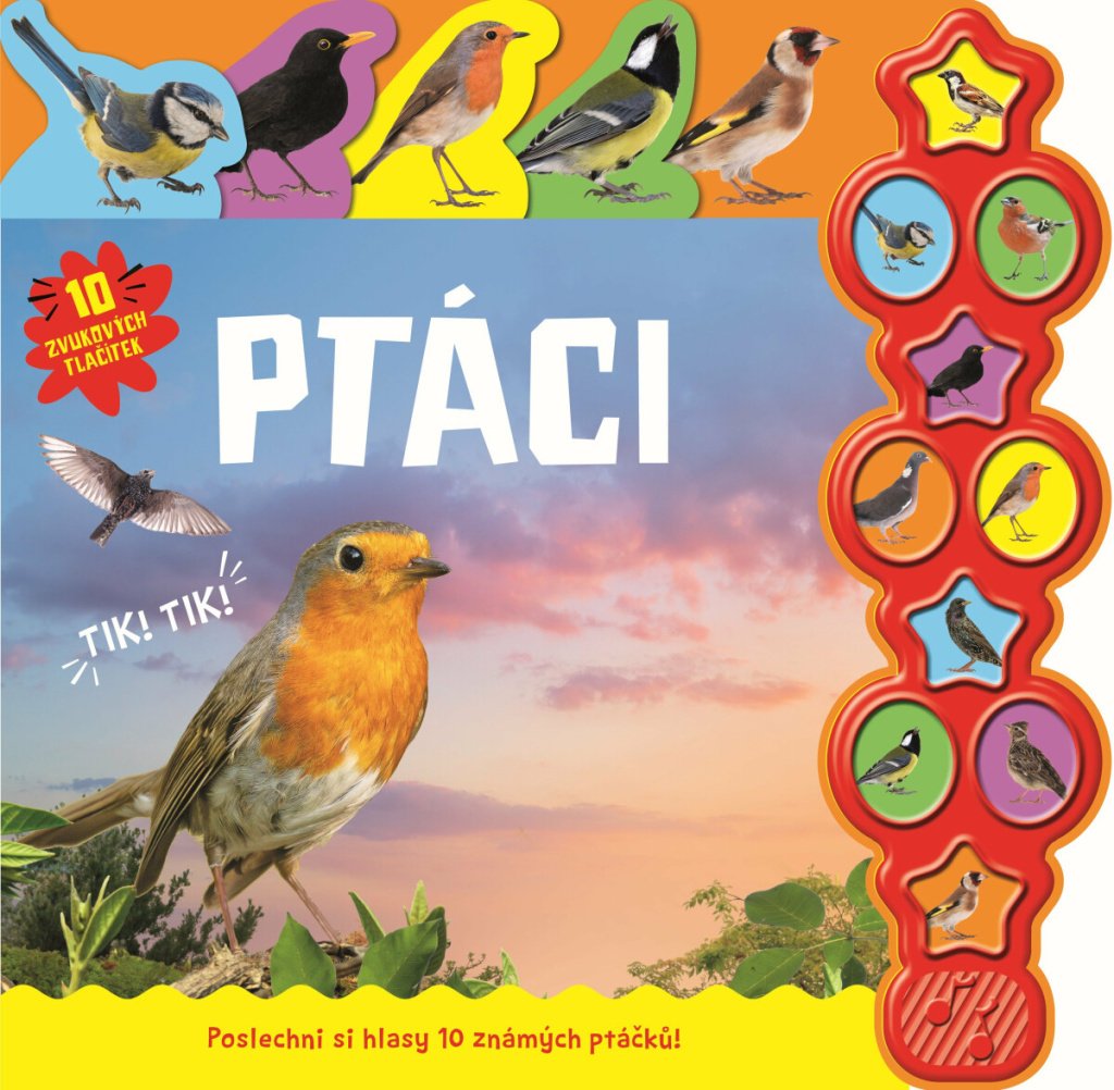 Ptáci - 10 zvukových tlačítek