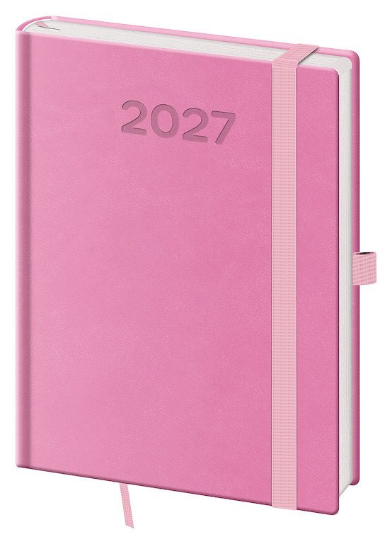 Diář 2027 týdenní B6 Print Pop - růžová