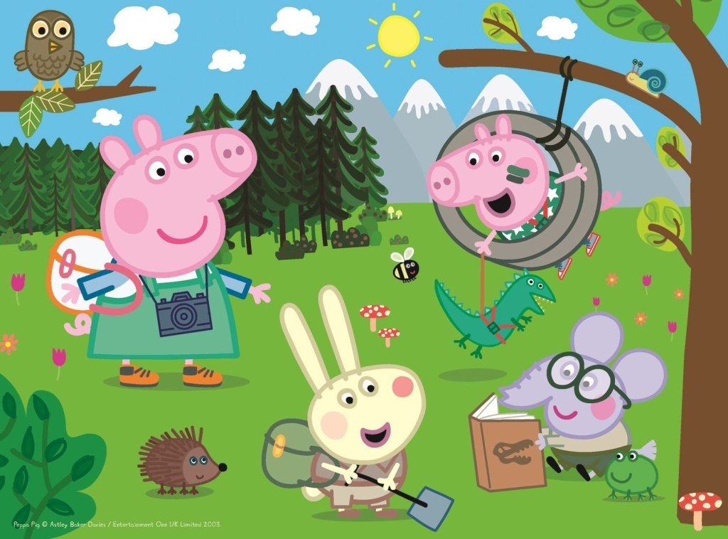 Trefl Puzzle Peppa Pig v přírodě / 30 dílků
