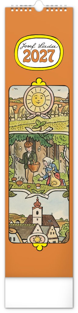 Kalendář 2027 nástěnný: Josef Lada, 12 x 48 cm