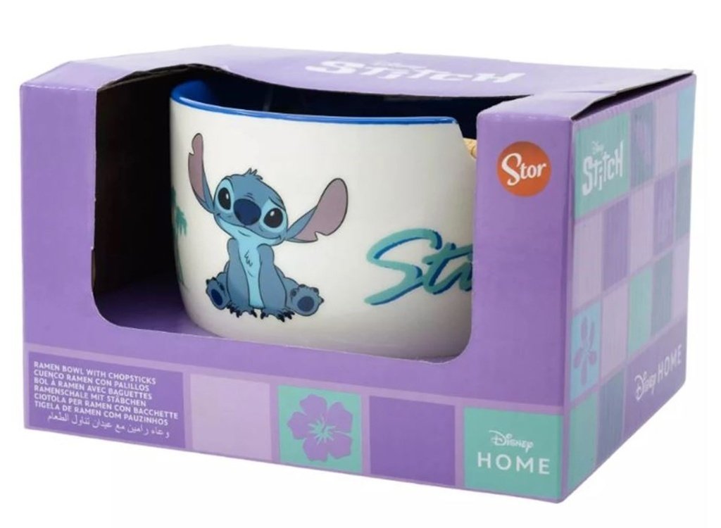 Dárkový set Stitch - ramen miska a hůlky