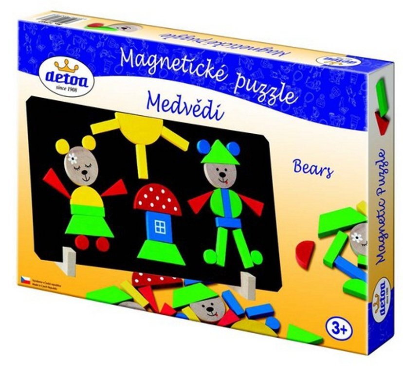 Magnetické puzzle Medvědi v krabici