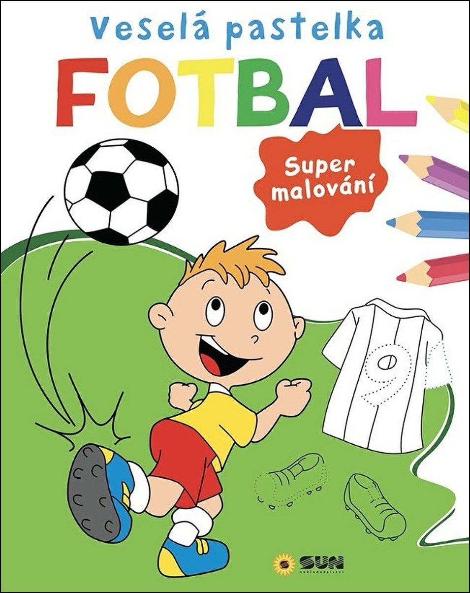 Veselá pastelka Fotbal - Supermalování