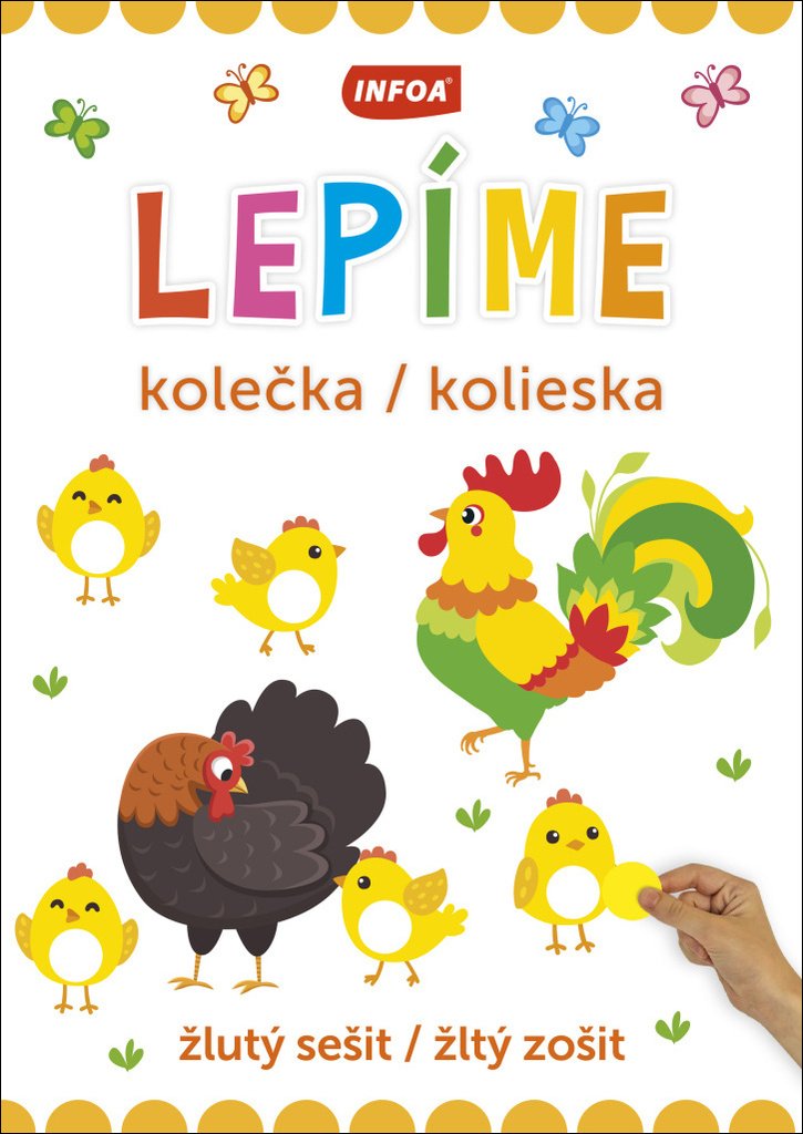 Lepíme kolečka / kolieska - žlutý sešit / žltý zošit