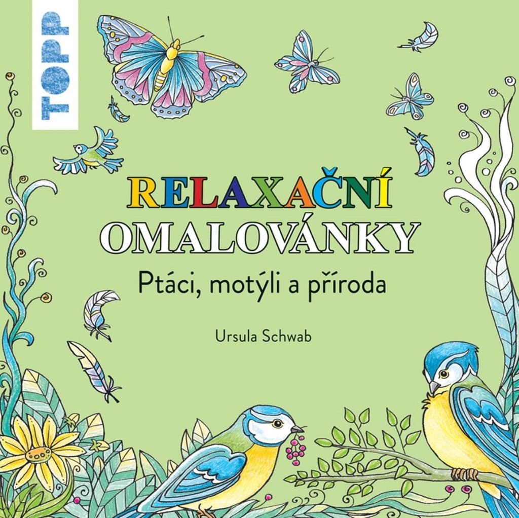 TOPP Relaxační omalovánky - Ptáci, motýli a příroda