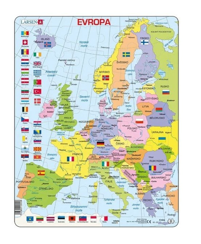 EVROPA POLITICKÁ MAPA 48 d. EDU deskové pu