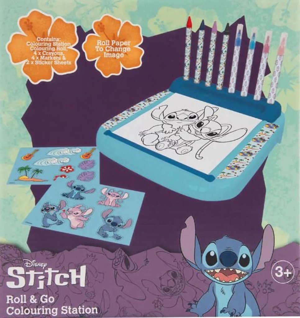 Stitch Stojan s omalovánkami a barvami