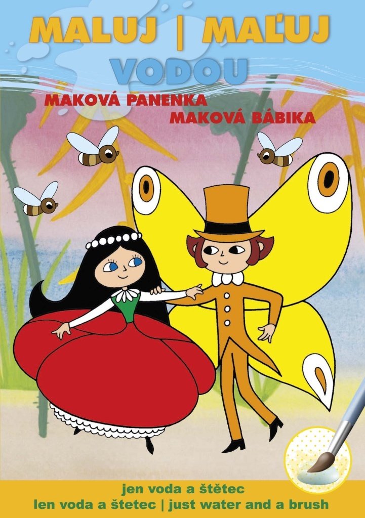 Maková panenka - Maluj vodou A5