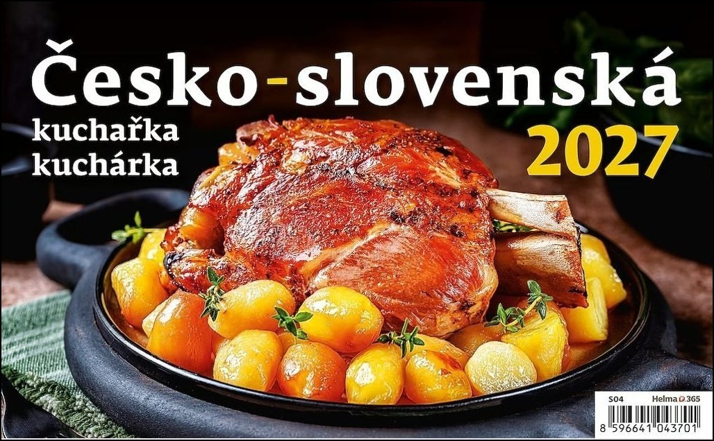Kalendář stolní 2027 - Česko-slovenská kuchařka/kuchárka