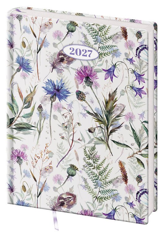 Diář 2027 denní B6 Vario Lyra - Meadow