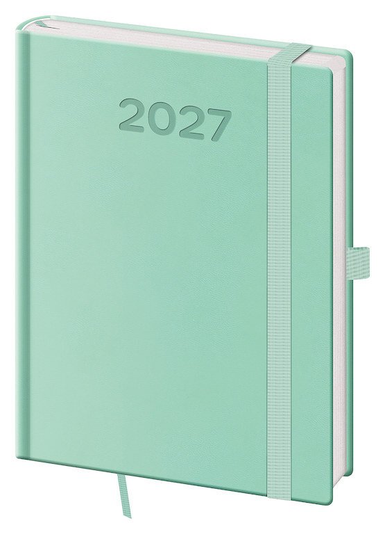Diář 2027 týdenní B6 Print Pop - světle zelená