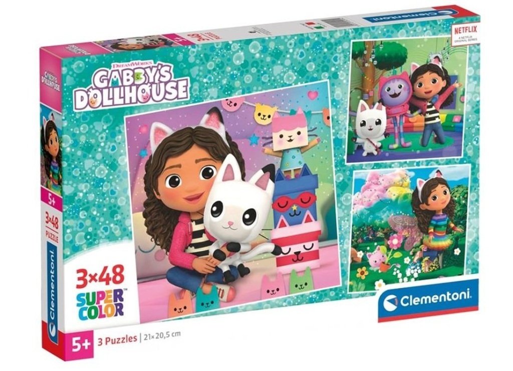 Puzzle Gábinin kouzelný domek 3X48 dílků