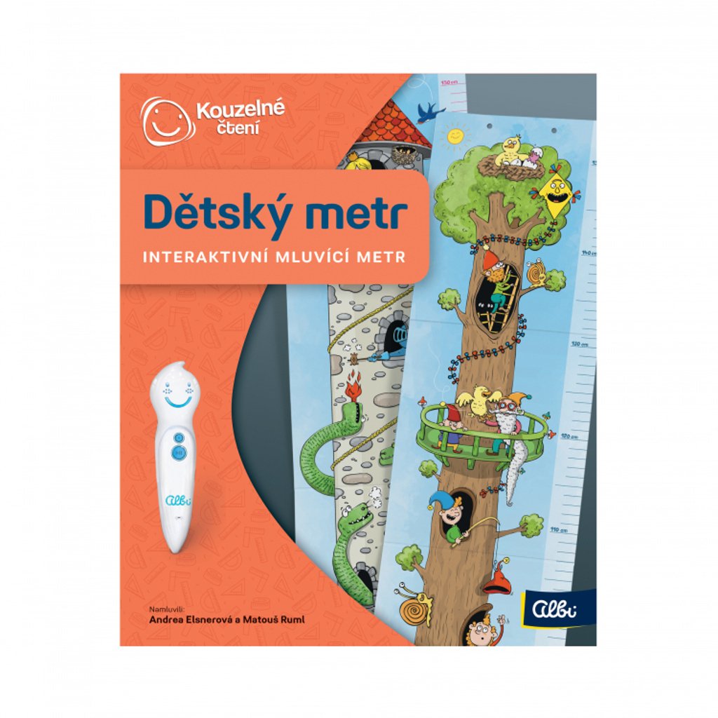 Dětský metr oboustranný - kouzelné čtení